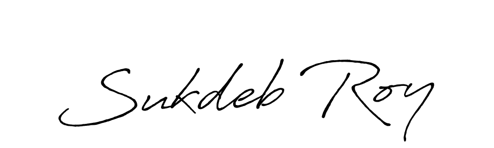 Design your own signature with our free online signature maker. With this signature software, you can create a handwritten (Antro_Vectra_Bolder) signature for name Sukdeb Roy. Sukdeb Roy signature style 7 images and pictures png