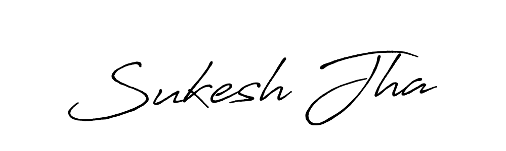 Also You can easily find your signature by using the search form. We will create Sukesh Jha name handwritten signature images for you free of cost using Antro_Vectra_Bolder sign style. Sukesh Jha signature style 7 images and pictures png