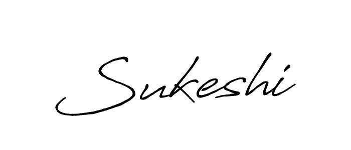 Make a beautiful signature design for name Sukeshi. With this signature (Antro_Vectra_Bolder) style, you can create a handwritten signature for free. Sukeshi signature style 7 images and pictures png