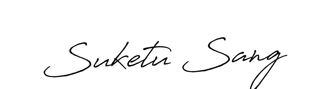 Design your own signature with our free online signature maker. With this signature software, you can create a handwritten (Antro_Vectra_Bolder) signature for name Suketu Sang. Suketu Sang signature style 7 images and pictures png