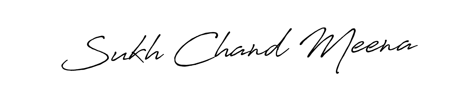 Make a beautiful signature design for name Sukh Chand Meena. Use this online signature maker to create a handwritten signature for free. Sukh Chand Meena signature style 7 images and pictures png