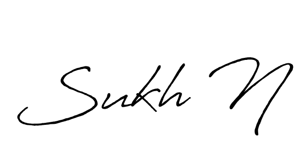 Best and Professional Signature Style for Sukh N. Antro_Vectra_Bolder Best Signature Style Collection. Sukh N signature style 7 images and pictures png