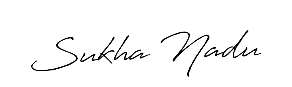 Make a beautiful signature design for name Sukha Nadu. Use this online signature maker to create a handwritten signature for free. Sukha Nadu signature style 7 images and pictures png
