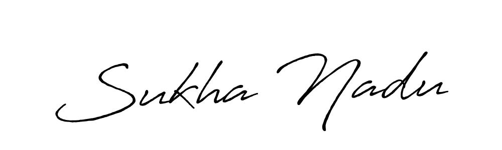 How to make Sukha Nadu name signature. Use Antro_Vectra_Bolder style for creating short signs online. This is the latest handwritten sign. Sukha Nadu signature style 7 images and pictures png
