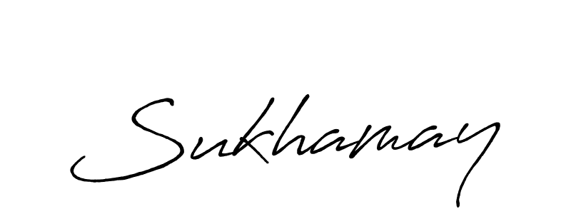 You should practise on your own different ways (Antro_Vectra_Bolder) to write your name (Sukhamay) in signature. don't let someone else do it for you. Sukhamay signature style 7 images and pictures png