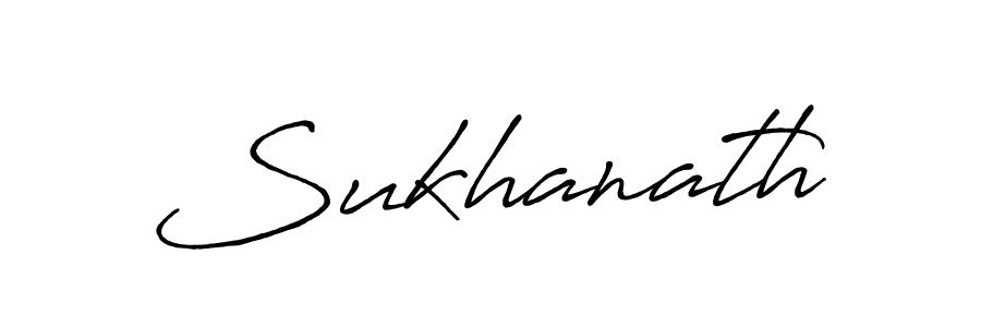 How to make Sukhanath name signature. Use Antro_Vectra_Bolder style for creating short signs online. This is the latest handwritten sign. Sukhanath signature style 7 images and pictures png