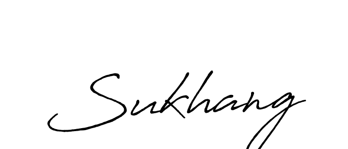 How to make Sukhang signature? Antro_Vectra_Bolder is a professional autograph style. Create handwritten signature for Sukhang name. Sukhang signature style 7 images and pictures png