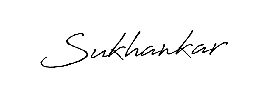 You should practise on your own different ways (Antro_Vectra_Bolder) to write your name (Sukhankar) in signature. don't let someone else do it for you. Sukhankar signature style 7 images and pictures png