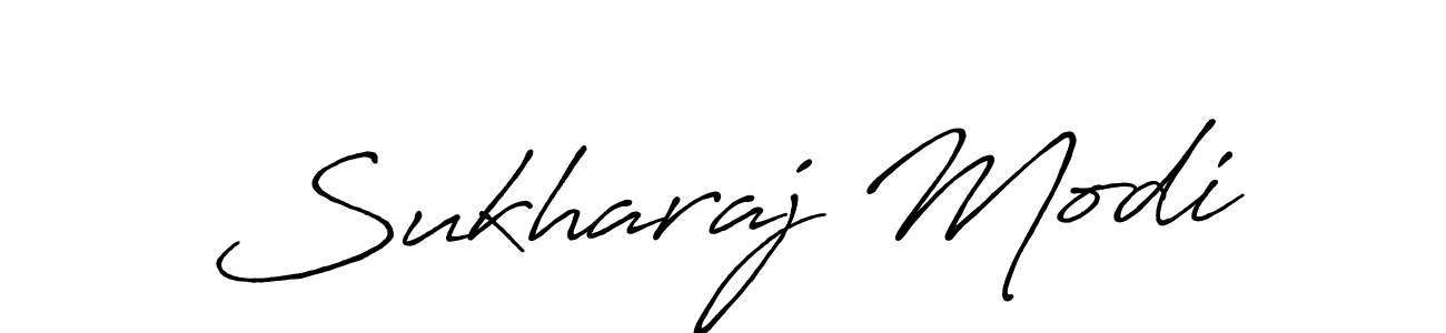 Make a beautiful signature design for name Sukharaj Modi. With this signature (Antro_Vectra_Bolder) style, you can create a handwritten signature for free. Sukharaj Modi signature style 7 images and pictures png