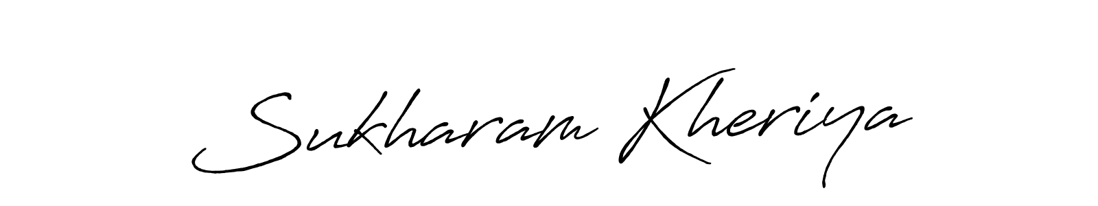 Also You can easily find your signature by using the search form. We will create Sukharam Kheriya name handwritten signature images for you free of cost using Antro_Vectra_Bolder sign style. Sukharam Kheriya signature style 7 images and pictures png