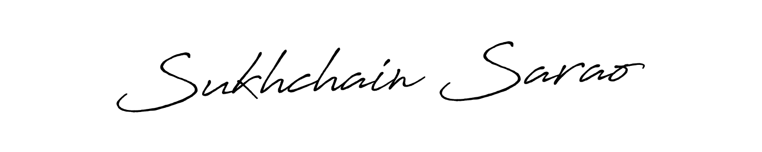 It looks lik you need a new signature style for name Sukhchain Sarao. Design unique handwritten (Antro_Vectra_Bolder) signature with our free signature maker in just a few clicks. Sukhchain Sarao signature style 7 images and pictures png