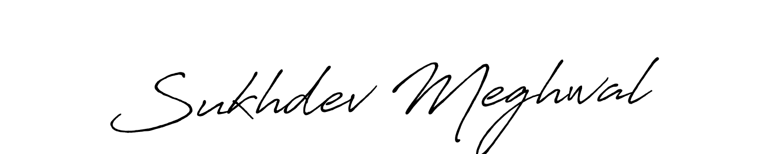 This is the best signature style for the Sukhdev Meghwal name. Also you like these signature font (Antro_Vectra_Bolder). Mix name signature. Sukhdev Meghwal signature style 7 images and pictures png