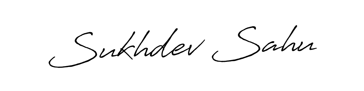 Create a beautiful signature design for name Sukhdev Sahu. With this signature (Antro_Vectra_Bolder) fonts, you can make a handwritten signature for free. Sukhdev Sahu signature style 7 images and pictures png