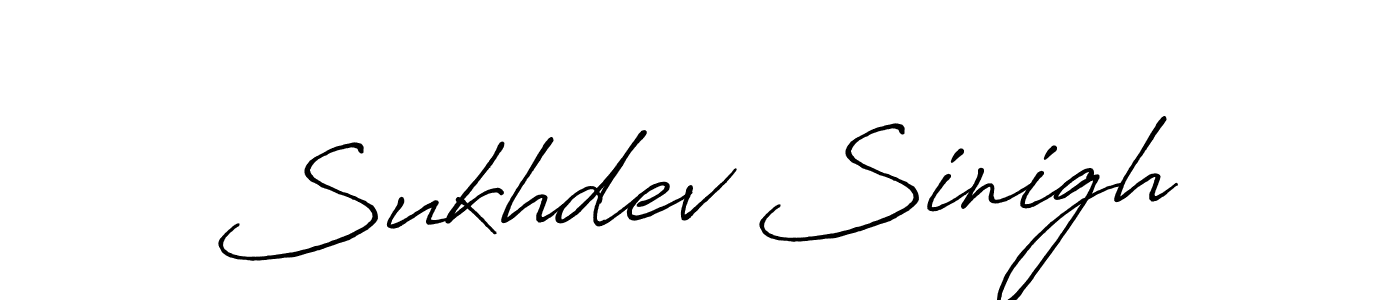 Create a beautiful signature design for name Sukhdev Sinigh. With this signature (Antro_Vectra_Bolder) fonts, you can make a handwritten signature for free. Sukhdev Sinigh signature style 7 images and pictures png