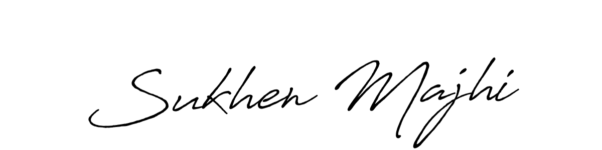 You should practise on your own different ways (Antro_Vectra_Bolder) to write your name (Sukhen Majhi) in signature. don't let someone else do it for you. Sukhen Majhi signature style 7 images and pictures png