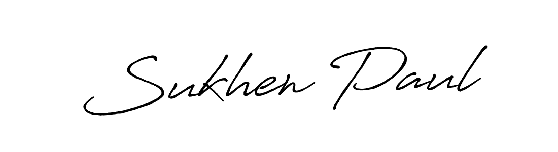 You should practise on your own different ways (Antro_Vectra_Bolder) to write your name (Sukhen Paul) in signature. don't let someone else do it for you. Sukhen Paul signature style 7 images and pictures png