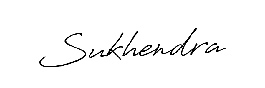 How to make Sukhendra signature? Antro_Vectra_Bolder is a professional autograph style. Create handwritten signature for Sukhendra name. Sukhendra signature style 7 images and pictures png