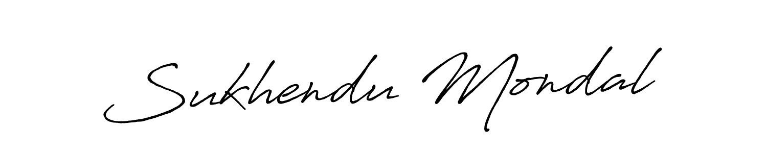 Create a beautiful signature design for name Sukhendu Mondal. With this signature (Antro_Vectra_Bolder) fonts, you can make a handwritten signature for free. Sukhendu Mondal signature style 7 images and pictures png