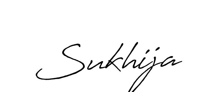 How to make Sukhija name signature. Use Antro_Vectra_Bolder style for creating short signs online. This is the latest handwritten sign. Sukhija signature style 7 images and pictures png