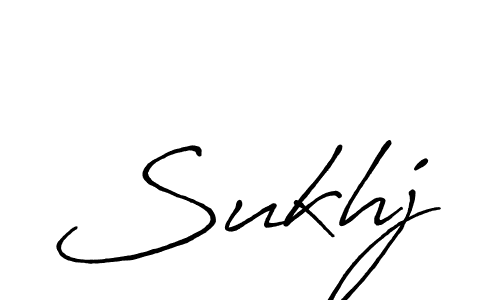 Make a beautiful signature design for name Sukhj. With this signature (Antro_Vectra_Bolder) style, you can create a handwritten signature for free. Sukhj signature style 7 images and pictures png