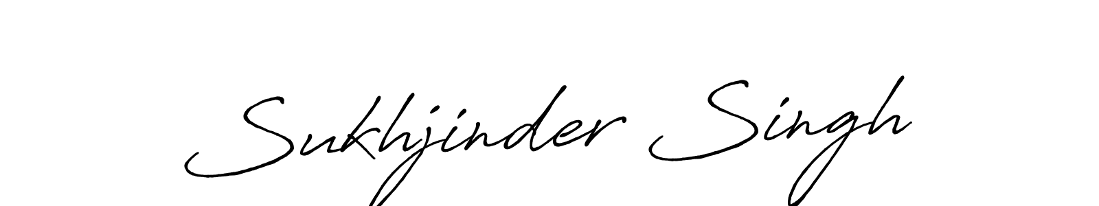 How to make Sukhjinder Singh name signature. Use Antro_Vectra_Bolder style for creating short signs online. This is the latest handwritten sign. Sukhjinder Singh signature style 7 images and pictures png