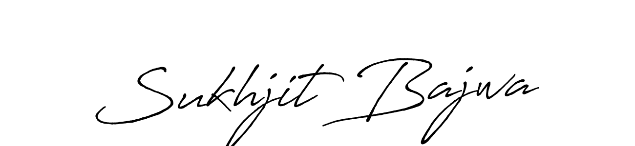 Sukhjit Bajwa stylish signature style. Best Handwritten Sign (Antro_Vectra_Bolder) for my name. Handwritten Signature Collection Ideas for my name Sukhjit Bajwa. Sukhjit Bajwa signature style 7 images and pictures png