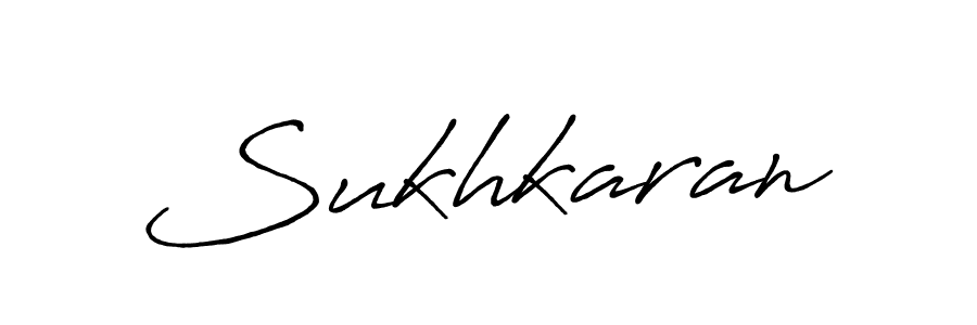 Sukhkaran stylish signature style. Best Handwritten Sign (Antro_Vectra_Bolder) for my name. Handwritten Signature Collection Ideas for my name Sukhkaran. Sukhkaran signature style 7 images and pictures png