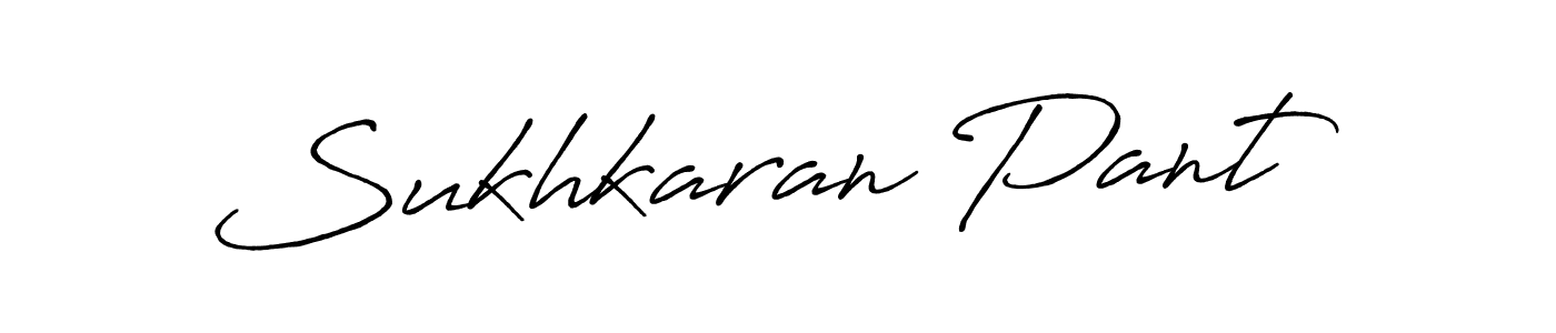 The best way (Antro_Vectra_Bolder) to make a short signature is to pick only two or three words in your name. The name Sukhkaran Pant include a total of six letters. For converting this name. Sukhkaran Pant signature style 7 images and pictures png