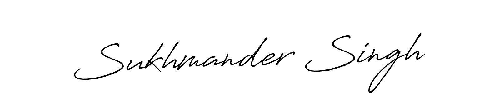 How to make Sukhmander Singh signature? Antro_Vectra_Bolder is a professional autograph style. Create handwritten signature for Sukhmander Singh name. Sukhmander Singh signature style 7 images and pictures png