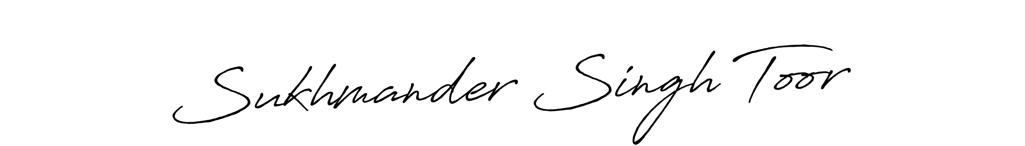 Create a beautiful signature design for name Sukhmander Singh Toor. With this signature (Antro_Vectra_Bolder) fonts, you can make a handwritten signature for free. Sukhmander Singh Toor signature style 7 images and pictures png