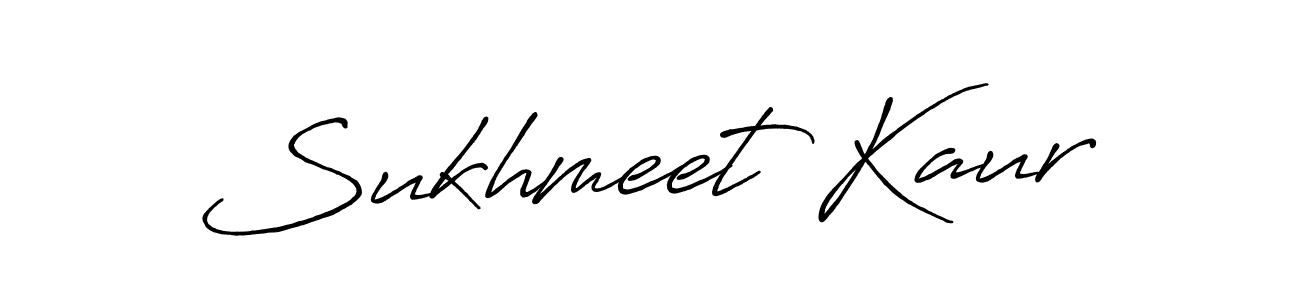 Make a beautiful signature design for name Sukhmeet Kaur. With this signature (Antro_Vectra_Bolder) style, you can create a handwritten signature for free. Sukhmeet Kaur signature style 7 images and pictures png