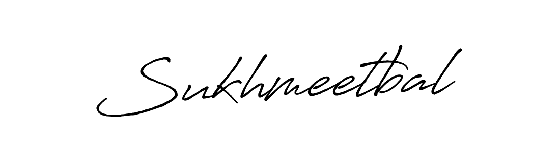 How to make Sukhmeetbal name signature. Use Antro_Vectra_Bolder style for creating short signs online. This is the latest handwritten sign. Sukhmeetbal signature style 7 images and pictures png