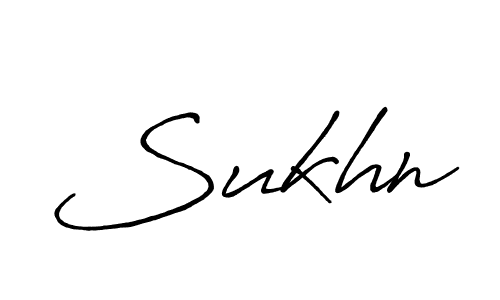 How to make Sukhn name signature. Use Antro_Vectra_Bolder style for creating short signs online. This is the latest handwritten sign. Sukhn signature style 7 images and pictures png