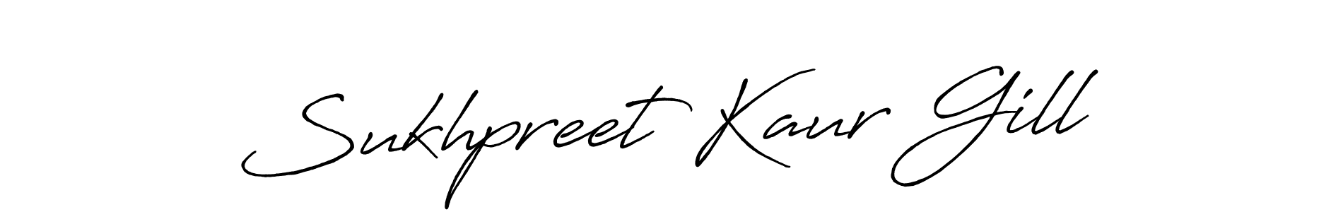 Antro_Vectra_Bolder is a professional signature style that is perfect for those who want to add a touch of class to their signature. It is also a great choice for those who want to make their signature more unique. Get Sukhpreet Kaur Gill name to fancy signature for free. Sukhpreet Kaur Gill signature style 7 images and pictures png