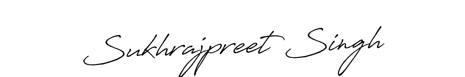 How to make Sukhrajpreet Singh name signature. Use Antro_Vectra_Bolder style for creating short signs online. This is the latest handwritten sign. Sukhrajpreet Singh signature style 7 images and pictures png