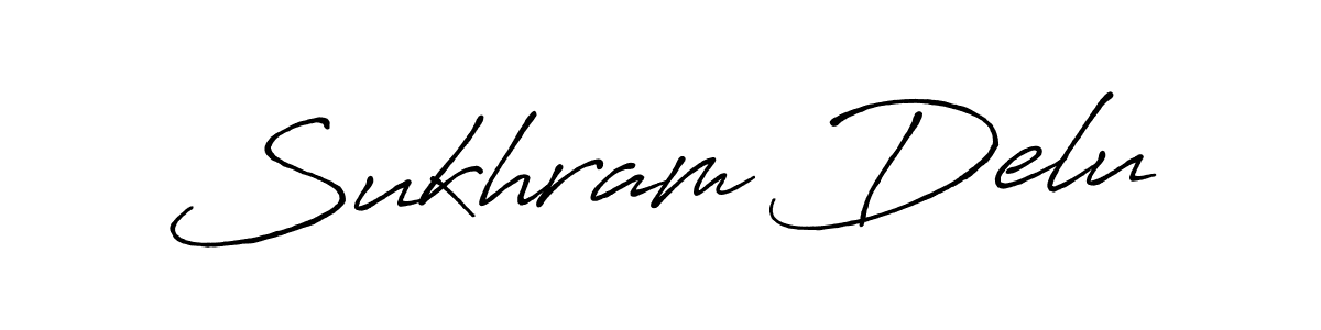 It looks lik you need a new signature style for name Sukhram Delu. Design unique handwritten (Antro_Vectra_Bolder) signature with our free signature maker in just a few clicks. Sukhram Delu signature style 7 images and pictures png