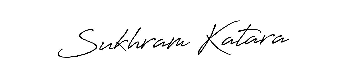 You should practise on your own different ways (Antro_Vectra_Bolder) to write your name (Sukhram Katara) in signature. don't let someone else do it for you. Sukhram Katara signature style 7 images and pictures png