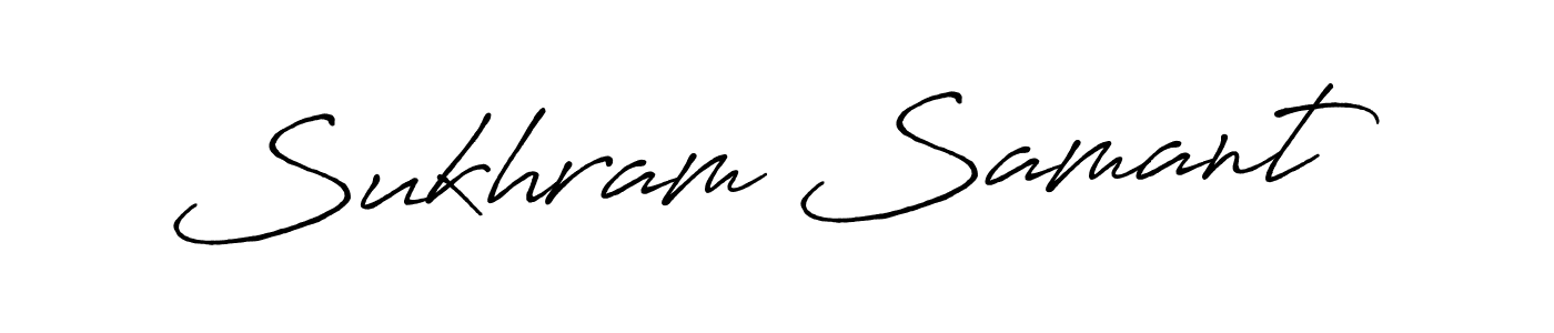 Here are the top 10 professional signature styles for the name Sukhram Samant. These are the best autograph styles you can use for your name. Sukhram Samant signature style 7 images and pictures png