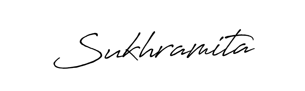 Use a signature maker to create a handwritten signature online. With this signature software, you can design (Antro_Vectra_Bolder) your own signature for name Sukhramita. Sukhramita signature style 7 images and pictures png