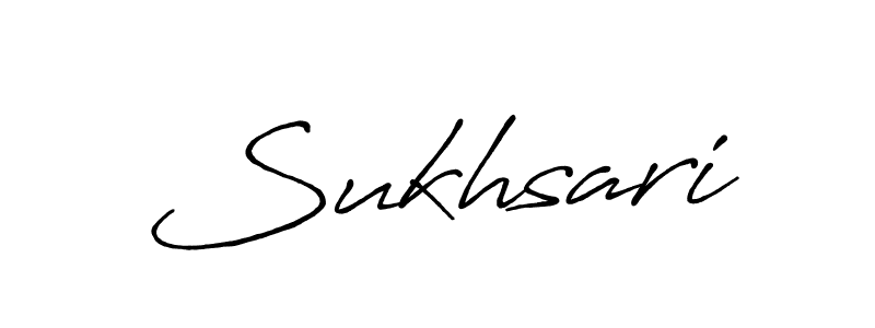 How to make Sukhsari signature? Antro_Vectra_Bolder is a professional autograph style. Create handwritten signature for Sukhsari name. Sukhsari signature style 7 images and pictures png