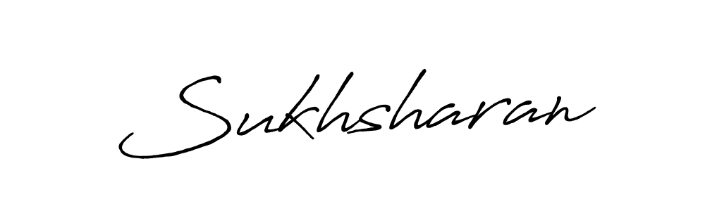 How to make Sukhsharan signature? Antro_Vectra_Bolder is a professional autograph style. Create handwritten signature for Sukhsharan name. Sukhsharan signature style 7 images and pictures png