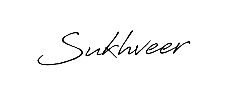 Make a beautiful signature design for name Sukhveer. With this signature (Antro_Vectra_Bolder) style, you can create a handwritten signature for free. Sukhveer signature style 7 images and pictures png