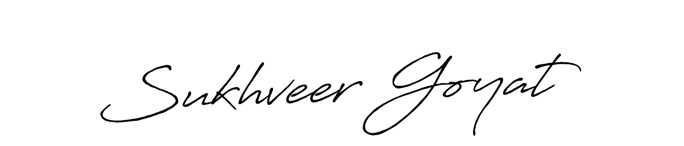 How to make Sukhveer Goyat signature? Antro_Vectra_Bolder is a professional autograph style. Create handwritten signature for Sukhveer Goyat name. Sukhveer Goyat signature style 7 images and pictures png