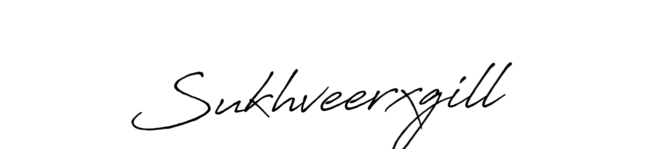 Make a beautiful signature design for name Sukhveerxgill. With this signature (Antro_Vectra_Bolder) style, you can create a handwritten signature for free. Sukhveerxgill signature style 7 images and pictures png