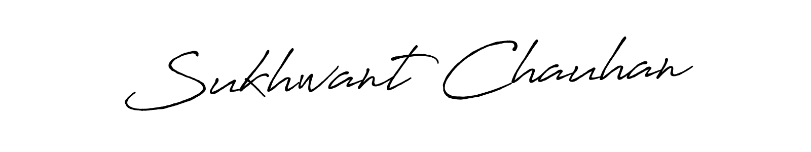 Make a beautiful signature design for name Sukhwant Chauhan. With this signature (Antro_Vectra_Bolder) style, you can create a handwritten signature for free. Sukhwant Chauhan signature style 7 images and pictures png