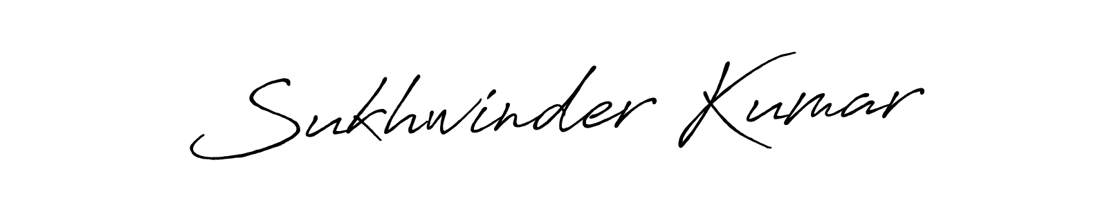 Design your own signature with our free online signature maker. With this signature software, you can create a handwritten (Antro_Vectra_Bolder) signature for name Sukhwinder Kumar. Sukhwinder Kumar signature style 7 images and pictures png