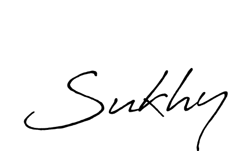 Create a beautiful signature design for name Sukhy. With this signature (Antro_Vectra_Bolder) fonts, you can make a handwritten signature for free. Sukhy signature style 7 images and pictures png