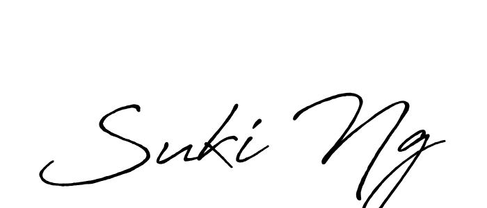 Create a beautiful signature design for name Suki Ng. With this signature (Antro_Vectra_Bolder) fonts, you can make a handwritten signature for free. Suki Ng signature style 7 images and pictures png