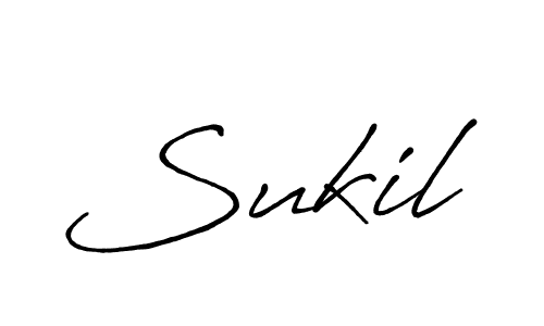 The best way (Antro_Vectra_Bolder) to make a short signature is to pick only two or three words in your name. The name Sukil include a total of six letters. For converting this name. Sukil signature style 7 images and pictures png