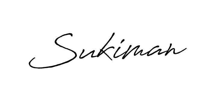 Create a beautiful signature design for name Sukiman. With this signature (Antro_Vectra_Bolder) fonts, you can make a handwritten signature for free. Sukiman signature style 7 images and pictures png